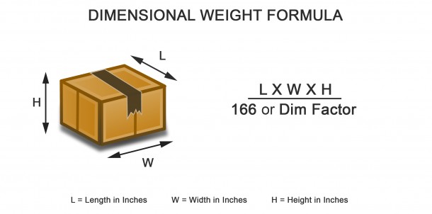 Fedex deals dimensional weight